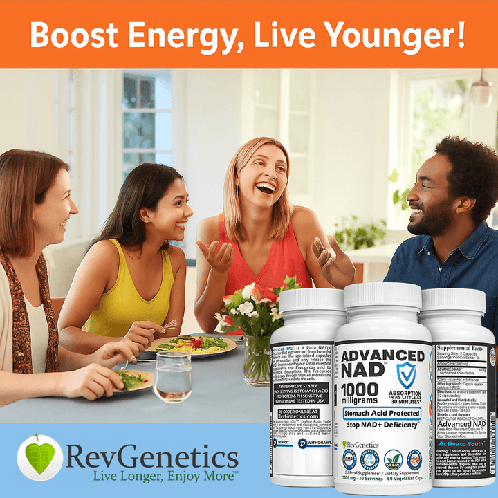 Advanced NAD 1000 mg: 60 500mg Capsules - NAD Supplement