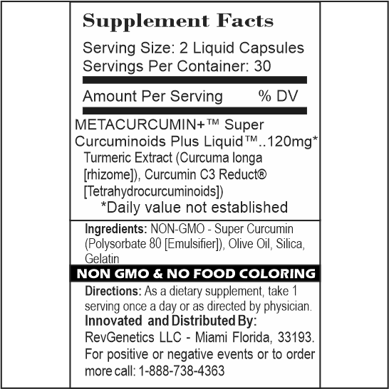 MetaCurcumin 277x Super Curcumin + TetraHydroCurcumin