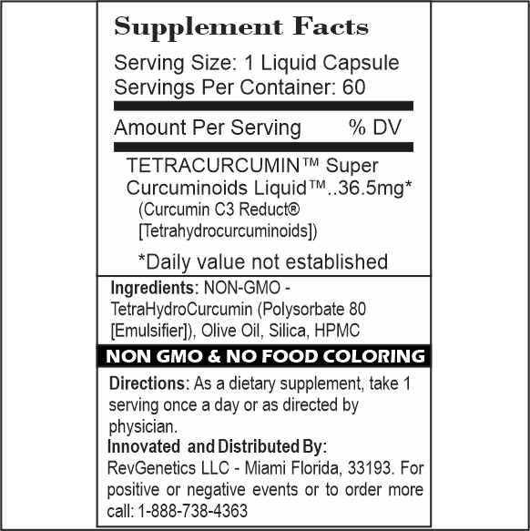 TetraCurcumin: Nano Super TetrahydroCurcumin