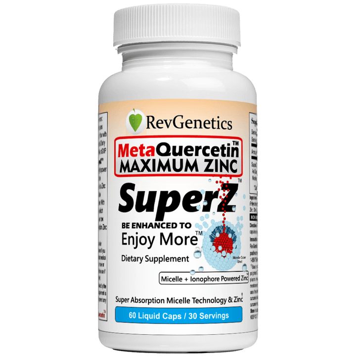 MetaQuercetin SuperZ: Micelle + Ionophore Powered Zinc™
