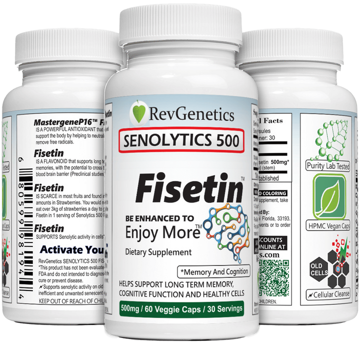 SENOLYTICS 500: Fisetin 500mg Supplement - Mind & Lifespan