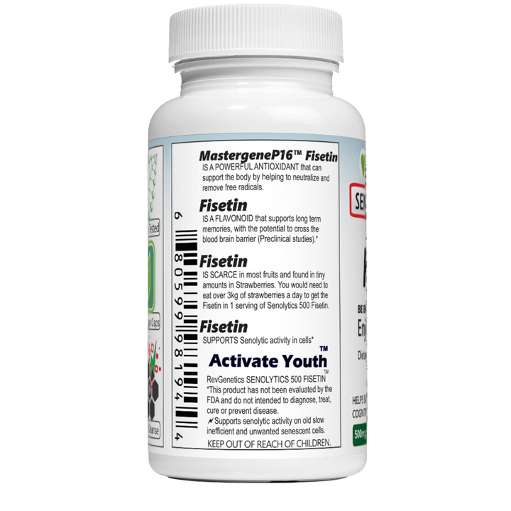 SENOLYTICS 500: Fisetin 500mg Supplement - Mind & Lifespan