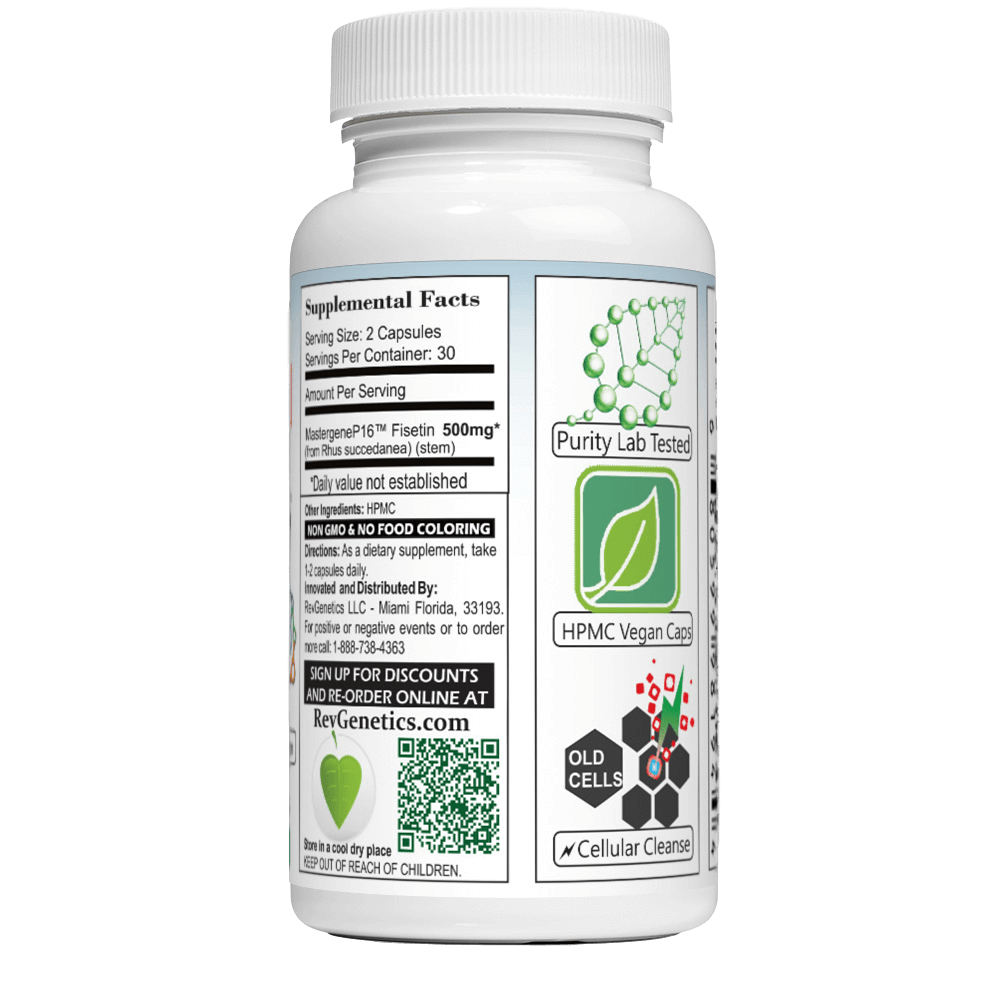 SENOLYTICS 500: Fisetin 500mg Supplement - Mind & Lifespan