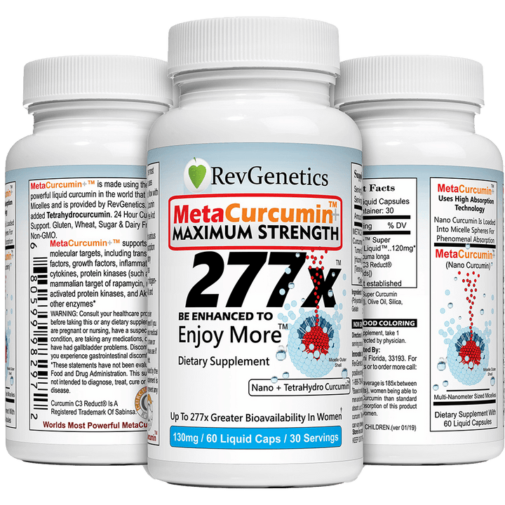 MetaCurcumin 277x Super Curcumin + TetraHydroCurcumin