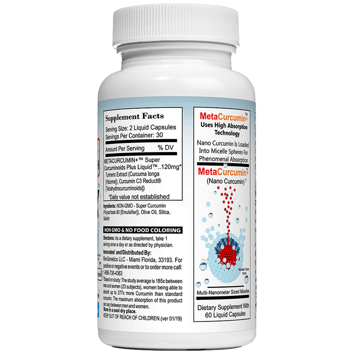 MetaCurcumin 277x Super Curcumin + TetraHydroCurcumin