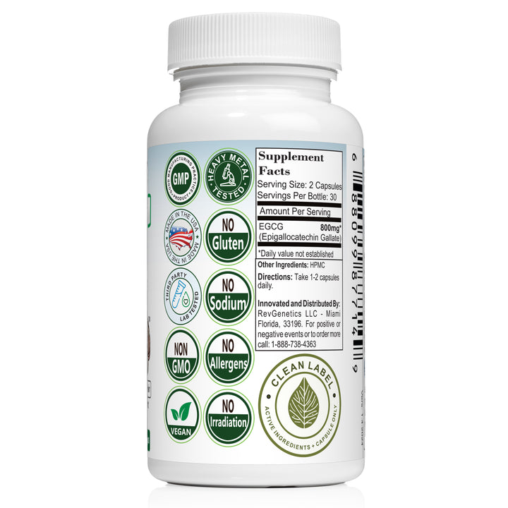 EGCG 800 mg - No Caffeine - 98% Pure