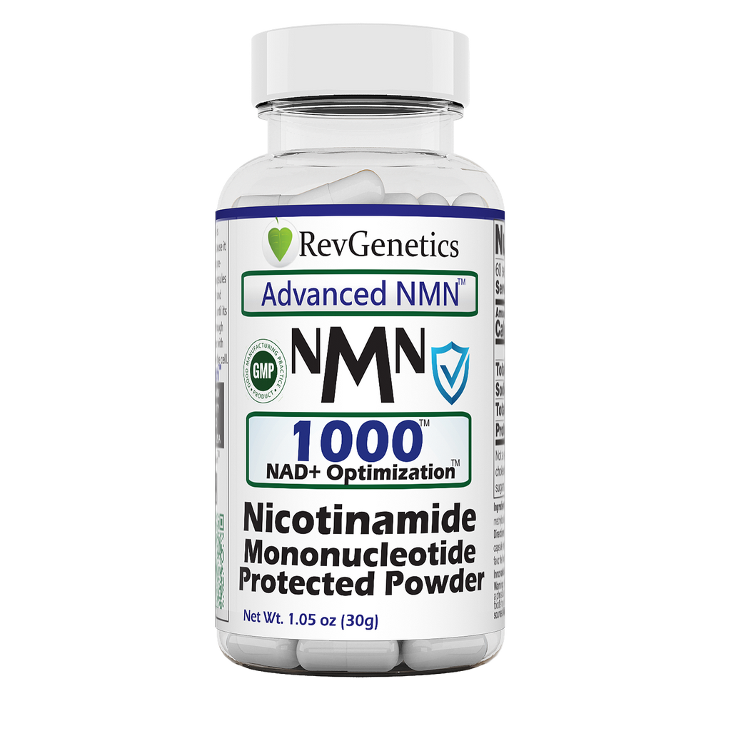 Advanced NMN 1000 mg: Nicotinamide Mononucleotide - 60 500mg 