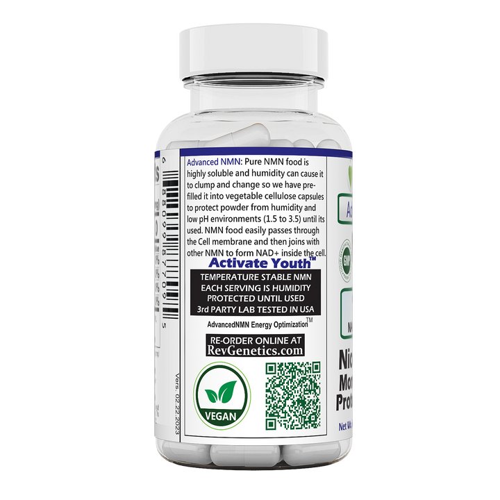 Advanced NMN 1000 mg: Nicotinamide Mononucleotide - 60 500mg Capsules