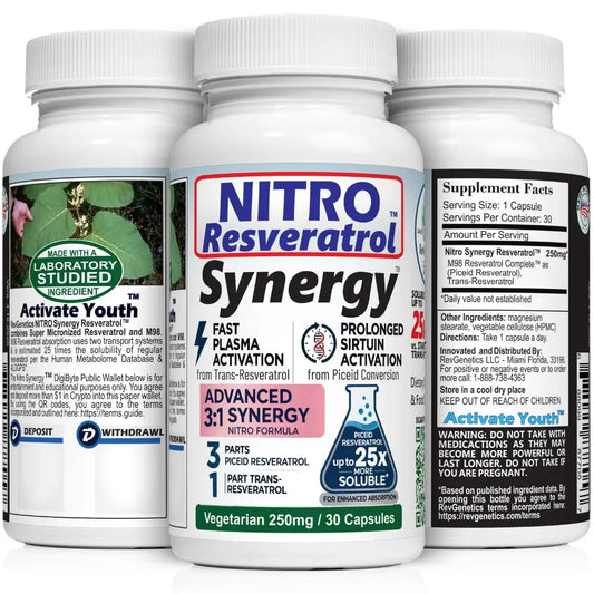 Nitro 250 Synergy Resveratrol With Up To 25x Solubility