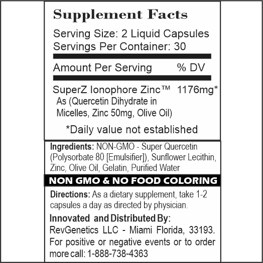 MetaQuercetin SuperZ: Micelle + Ionophore Powered Zinc™
