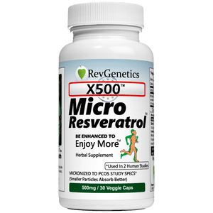 X500: Pure Resveratrol 500mg - Pure Trans-Resveratrol