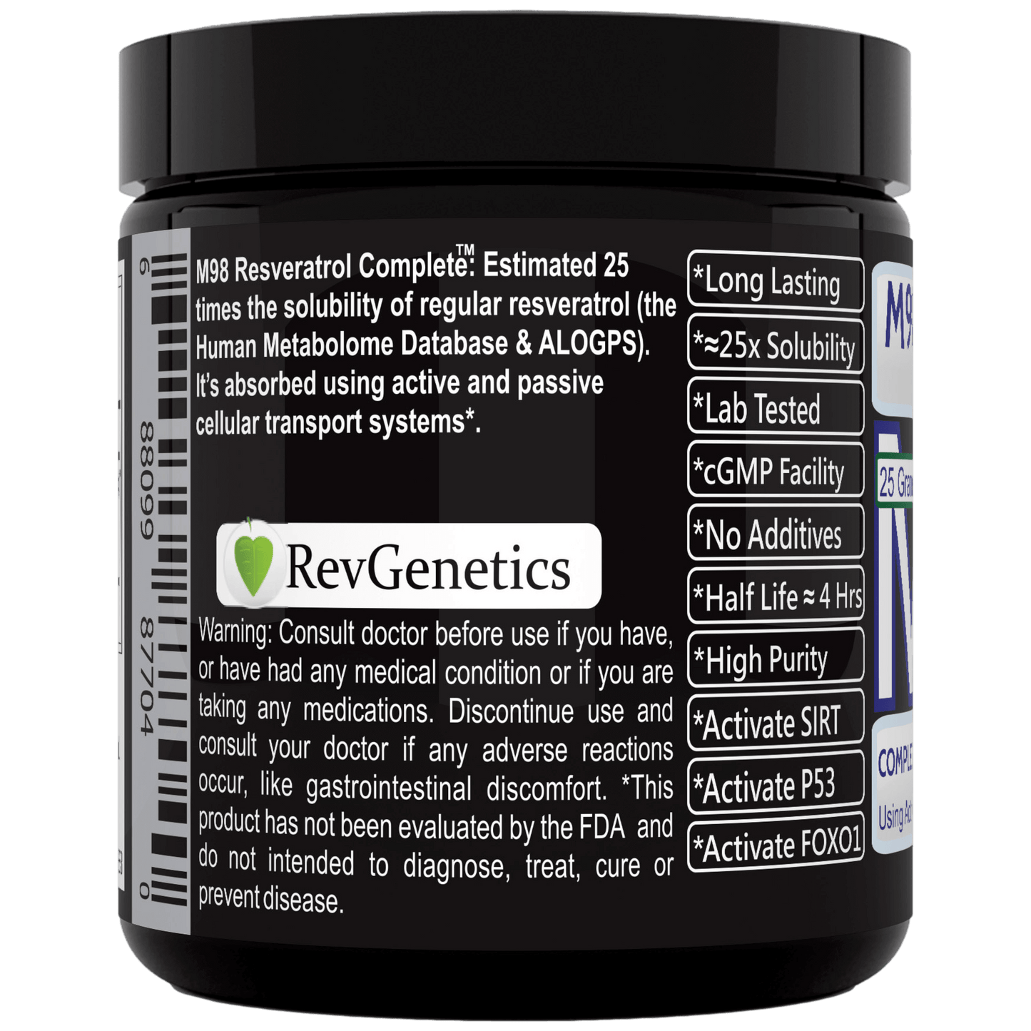 M98 Resveratrol Complete (M98-RC) - Better Than Super Micronized