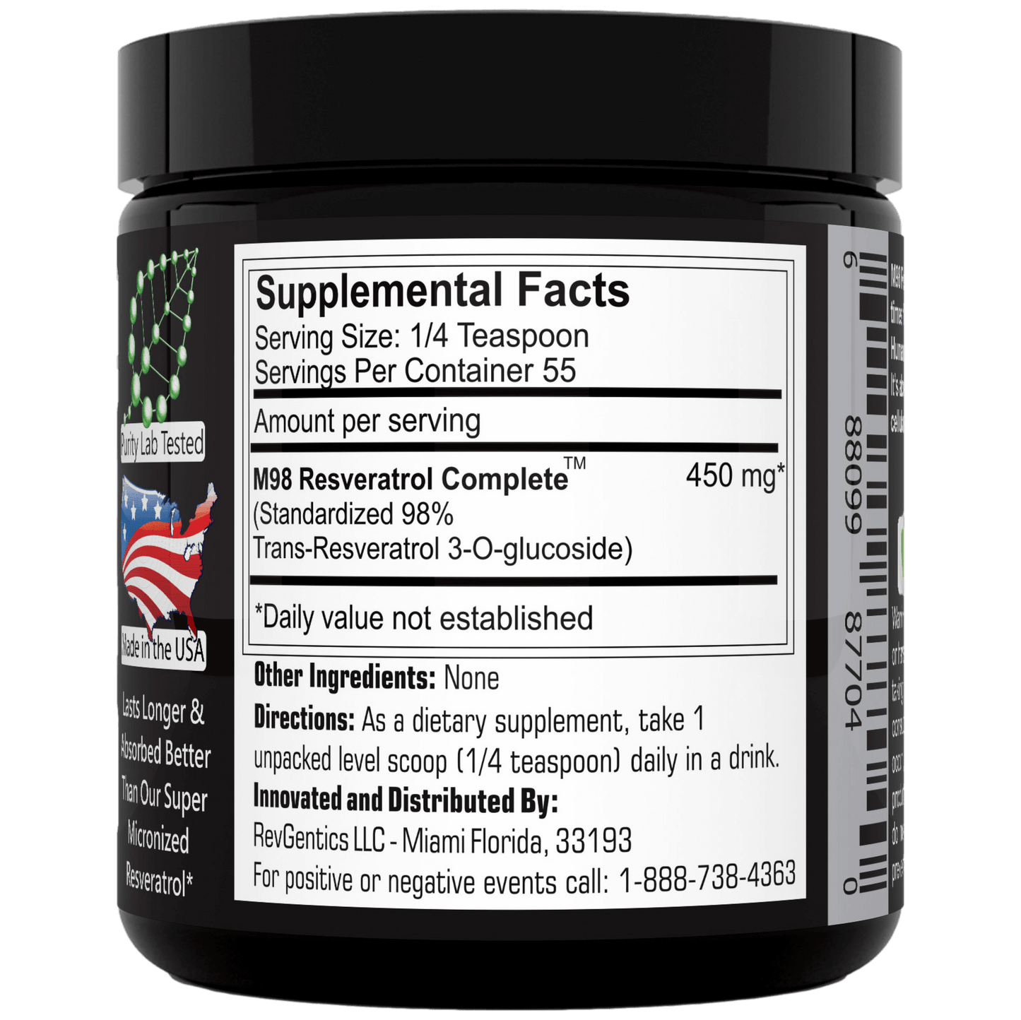 M98 Resveratrol Complete (M98-RC) - Better Than Super Micronized